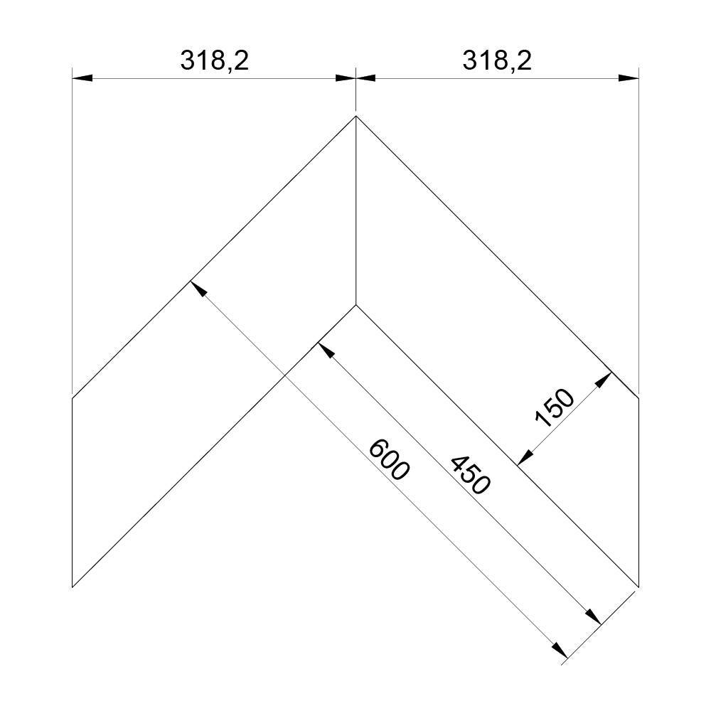 Паркет Елка Французская Lab Arte Chevron Дуб Рустик Хани лак 600/450х150х14/3/45°