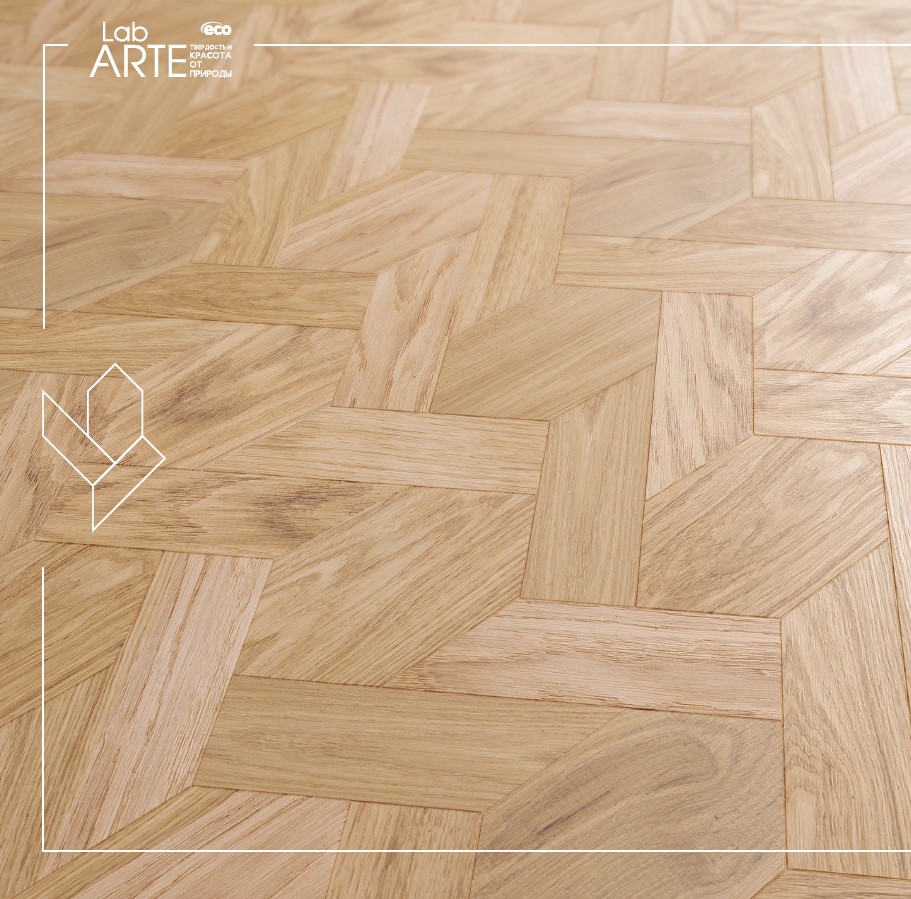 Инженерная доска Lab Arte Pattern 6/4 Дуб Натур Лофт лак 190/90*14/3,5мм