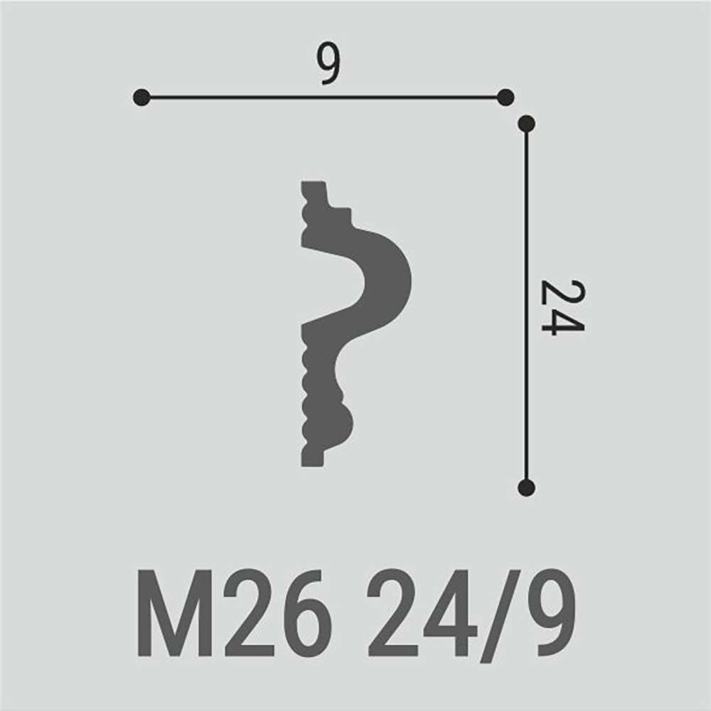 Молдинг Bello Deco XPS М26 24х9х2000