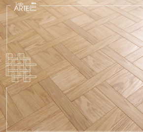 Инженерная доска Lab Arte Pattern 4/4 Дуб Рустик лак 125/50*14/3мм в интерьере