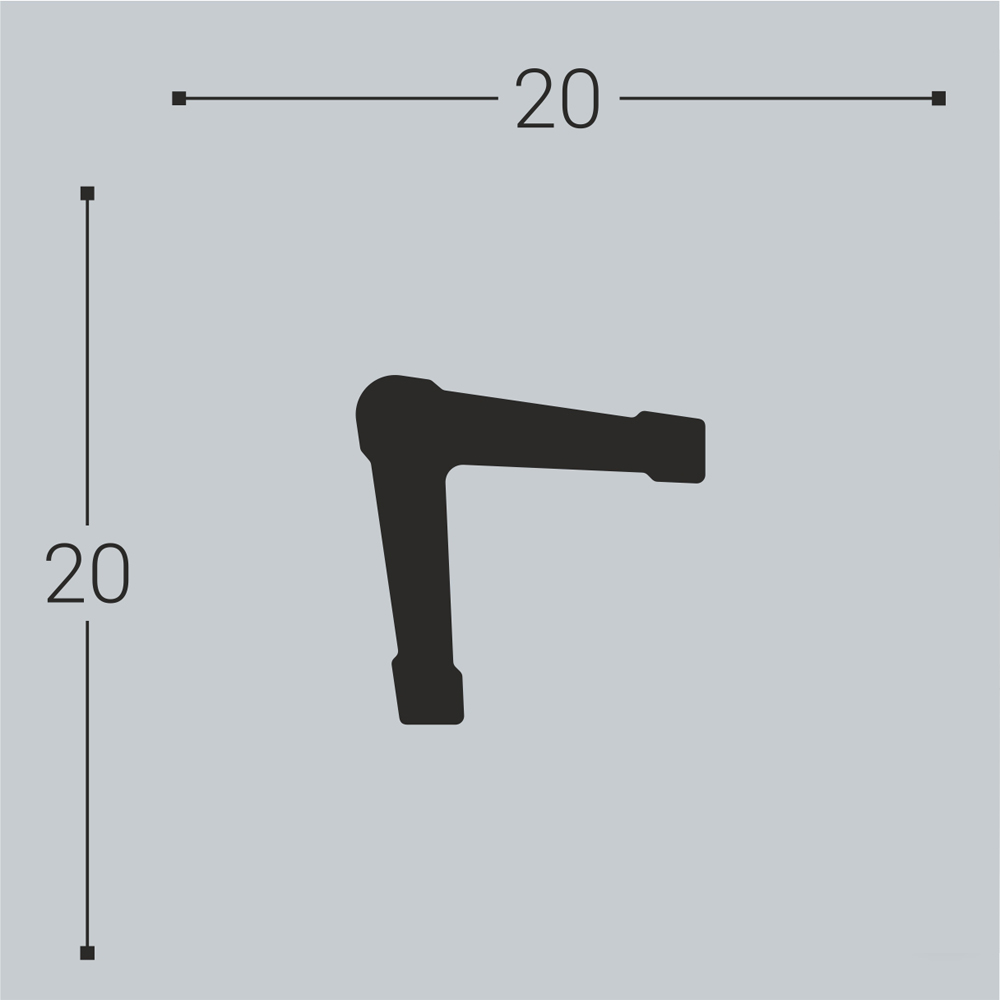 Угол Bello Deco XPS У1 20х20х2000
