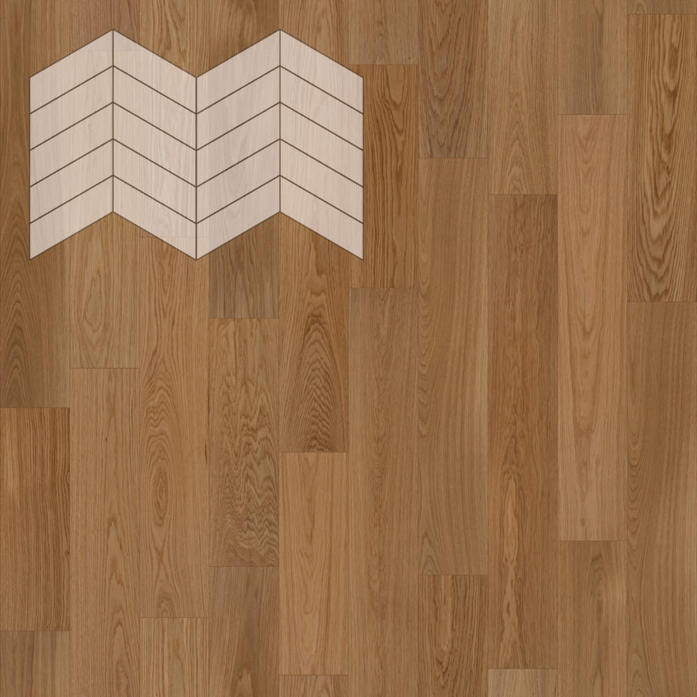 Паркет Елка Французская Lab Arte Chevron Дуб Рустик Гридж лак 400/337х110х14/3/60°