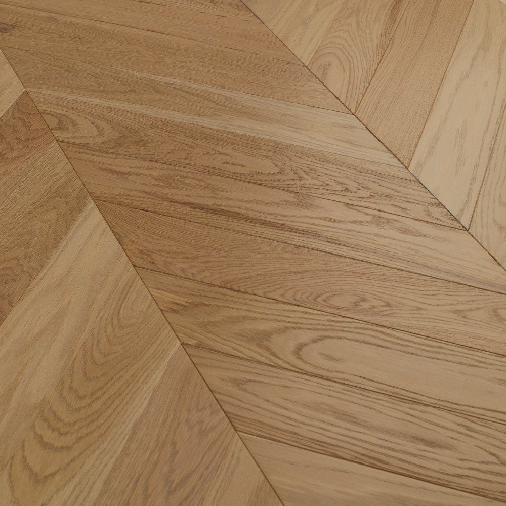 Паркет Елка Французская Lab Arte Chevron Дуб Селект Бург лак 400/348х90х14/3/60°