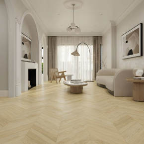 Ламинат ПВХ Alpine Floor Дуб Ваниль Селект Chevron LVT ECO 20-2*** в интерьере